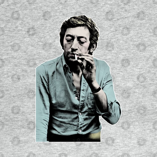 Serge Gainsbourg /\/\/\ Aesthetic Tribute Fanart Design by DankFutura